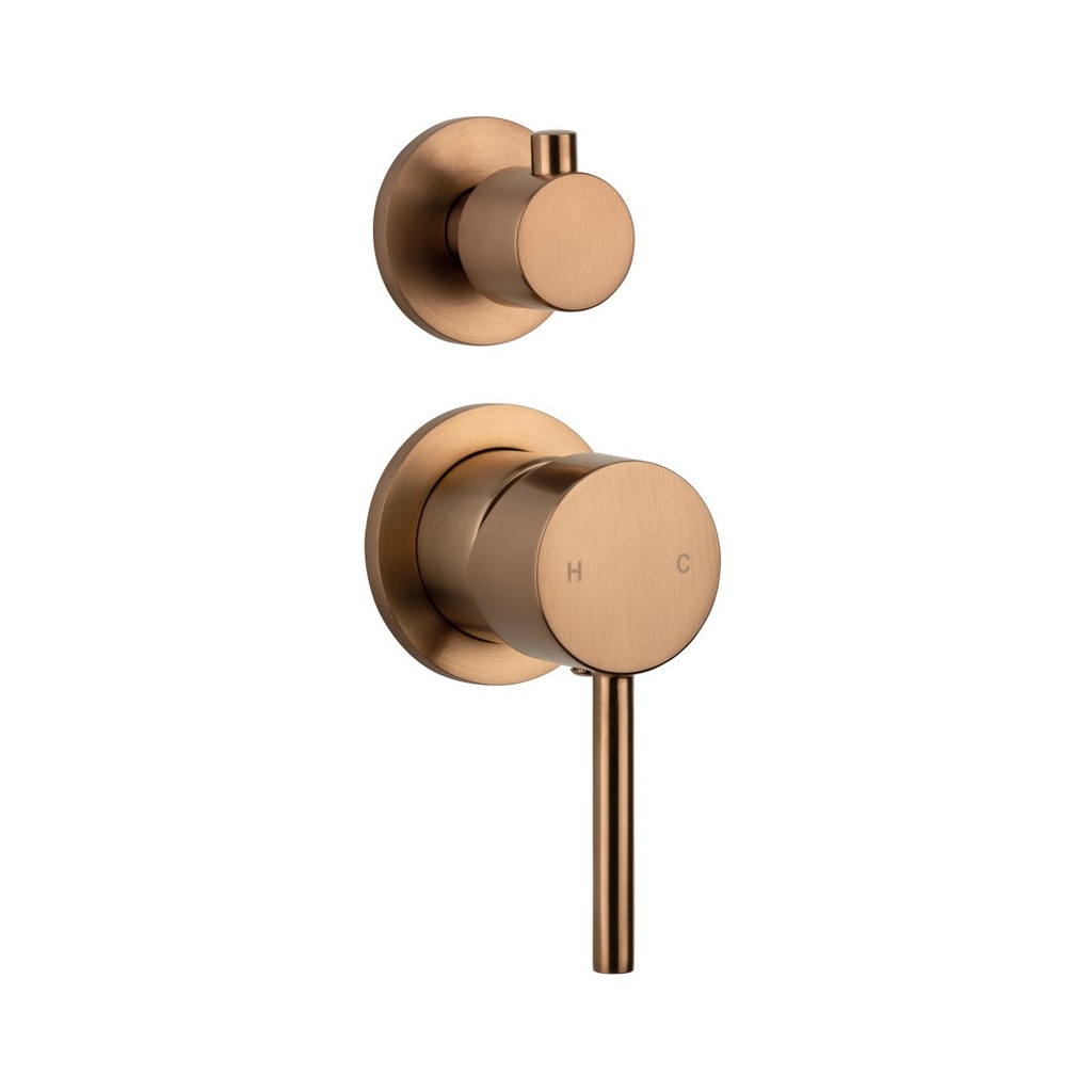 [14521] Elysian Shower Top Diverter - Brushed Copper