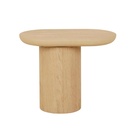 Seb Pedestal Side Table - Oak