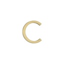 C Letter - 60mm - Brushed Brass