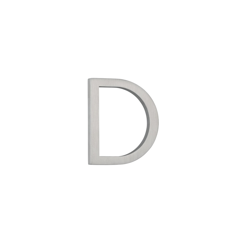 [14809] D Letter - 60mm - Stainless Steel