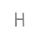 H Letter - 60mm - Brushed Gunmetal