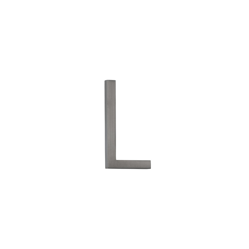 [14847] L Letter - 60mm - Brushed Gunmetal