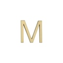 M Letter - 60mm - Brushed Brass