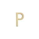 P Letter - 60mm - Brushed Brass