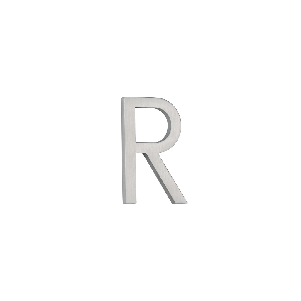 [14879] R Letter - 60mm - Stainless Steel