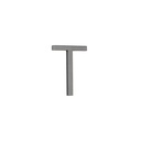T Letter - 60mm - Brushed Gunmetal