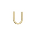 U Letter - 60mm - Brushed Brass