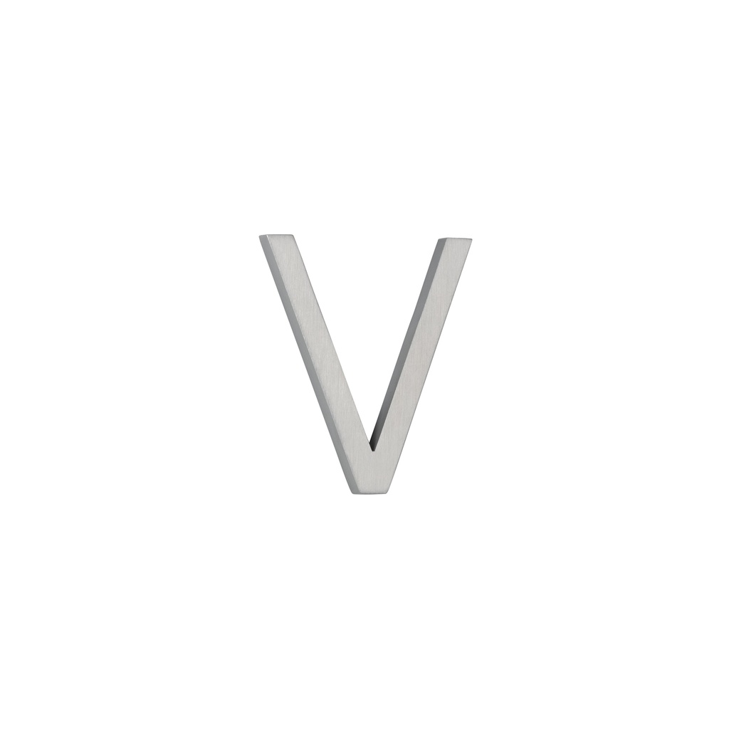 [14899] V Letter - 60mm - Stainless Steel
