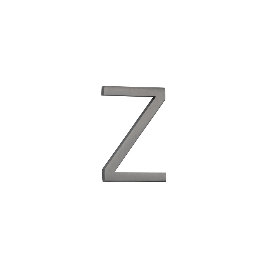 [14917] Z Letter - 60mm - Brushed Gunmetal