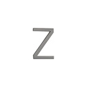 Z Letter - 60mm - Brushed Gunmetal