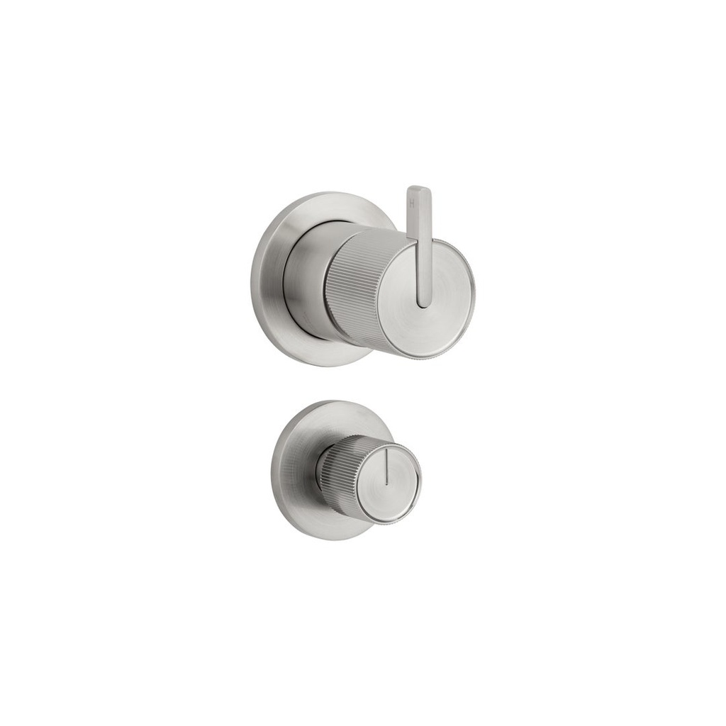 [15698] Namika Shower Bottom Diverter - Brushed Nickel