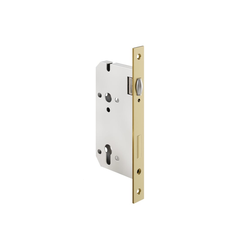 [16281] Roller Mortice Lock - 60mm Backset - Brushed Brass