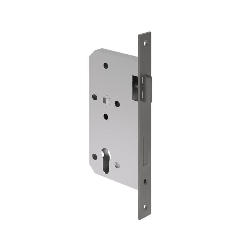 [16311] Entry Door Handle Mortice Lock - 60mm Backset - Brushed Gunmetal