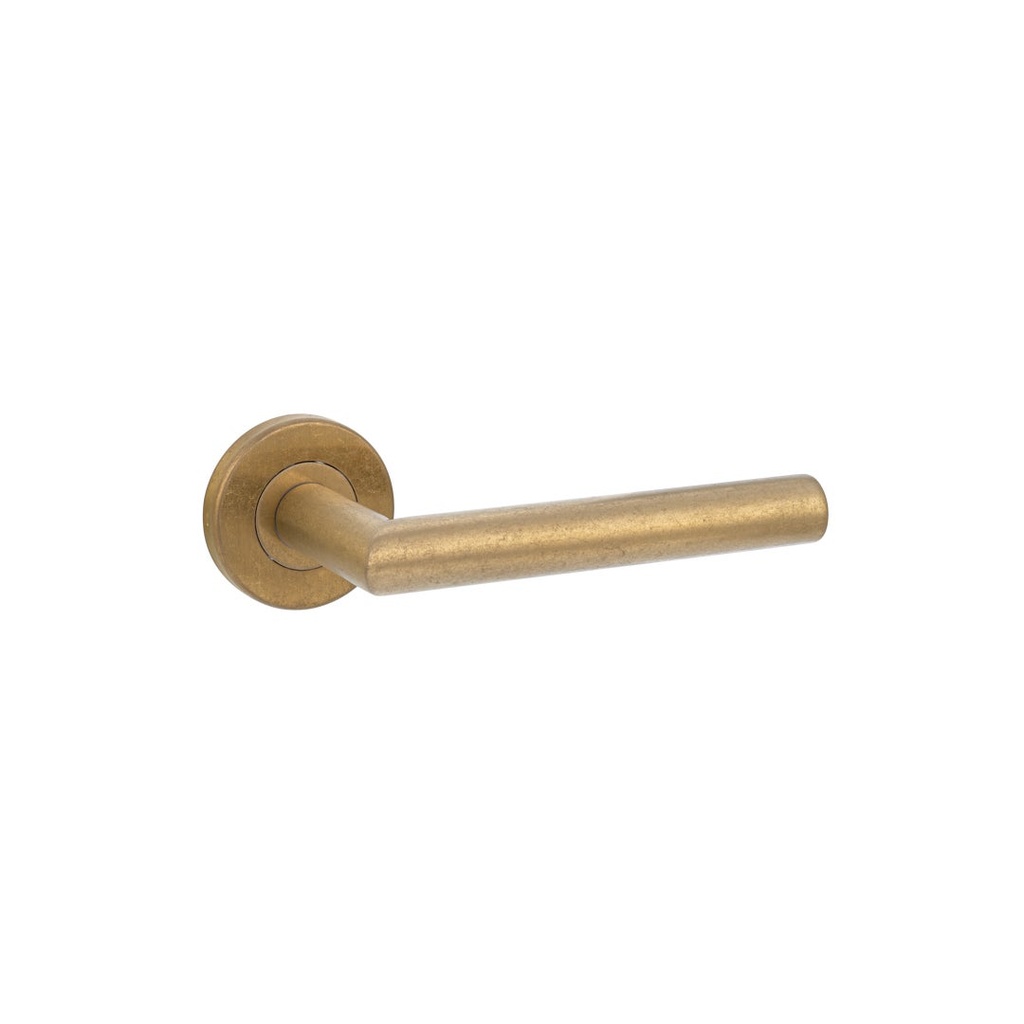 [17333] Davis Door Handle - Antique Aurum