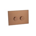 Aliro In-Wall Cistern Flush Plate - Brushed Copper