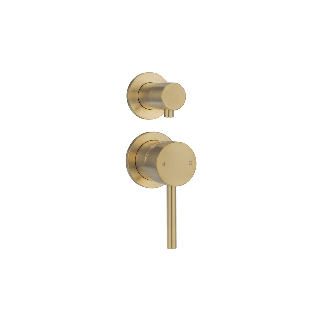 [17791] Sola Shower Top Diverter - Brushed Brass