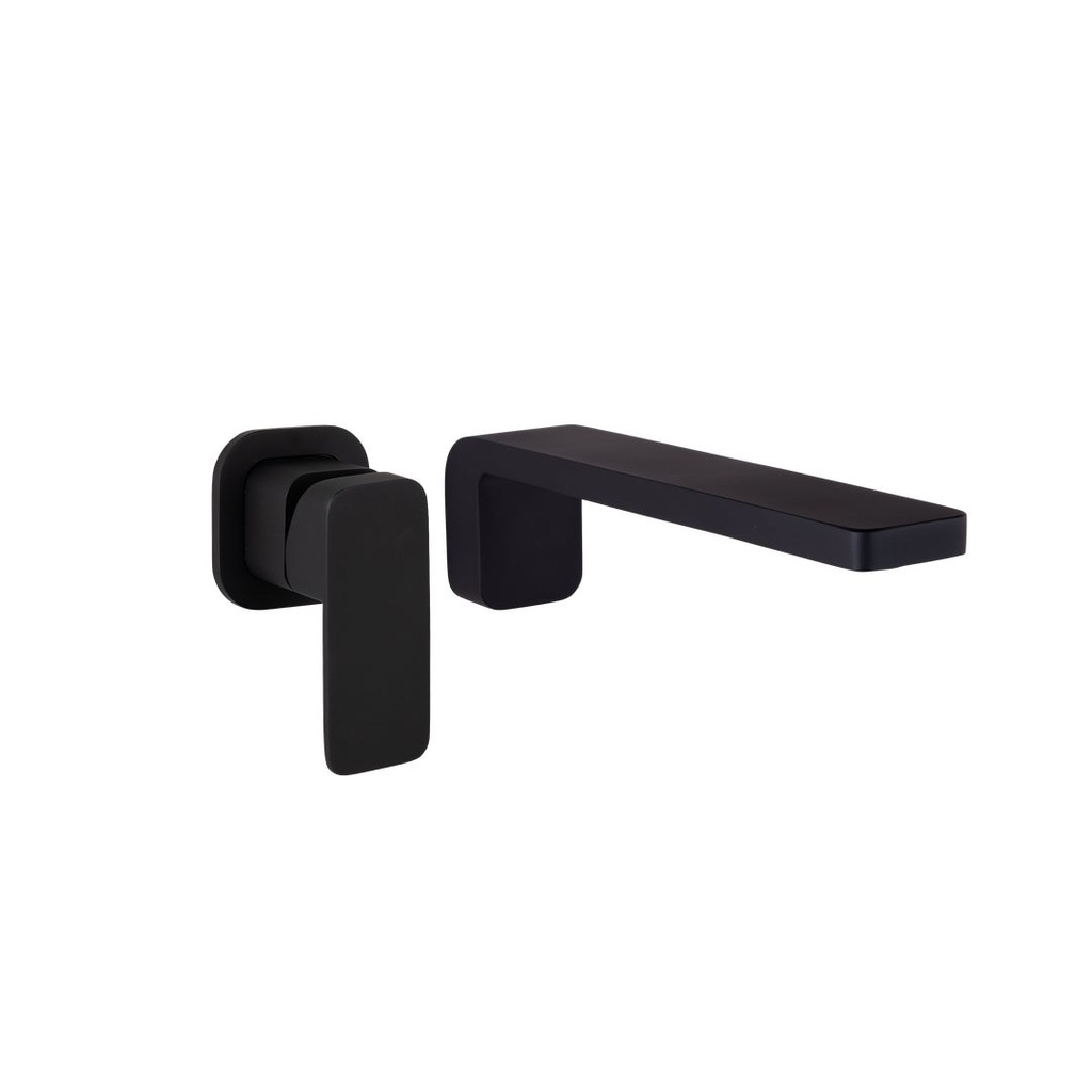 [17934] Nesso Minimal Mixer &amp; Spout Set - Matte Black PVD