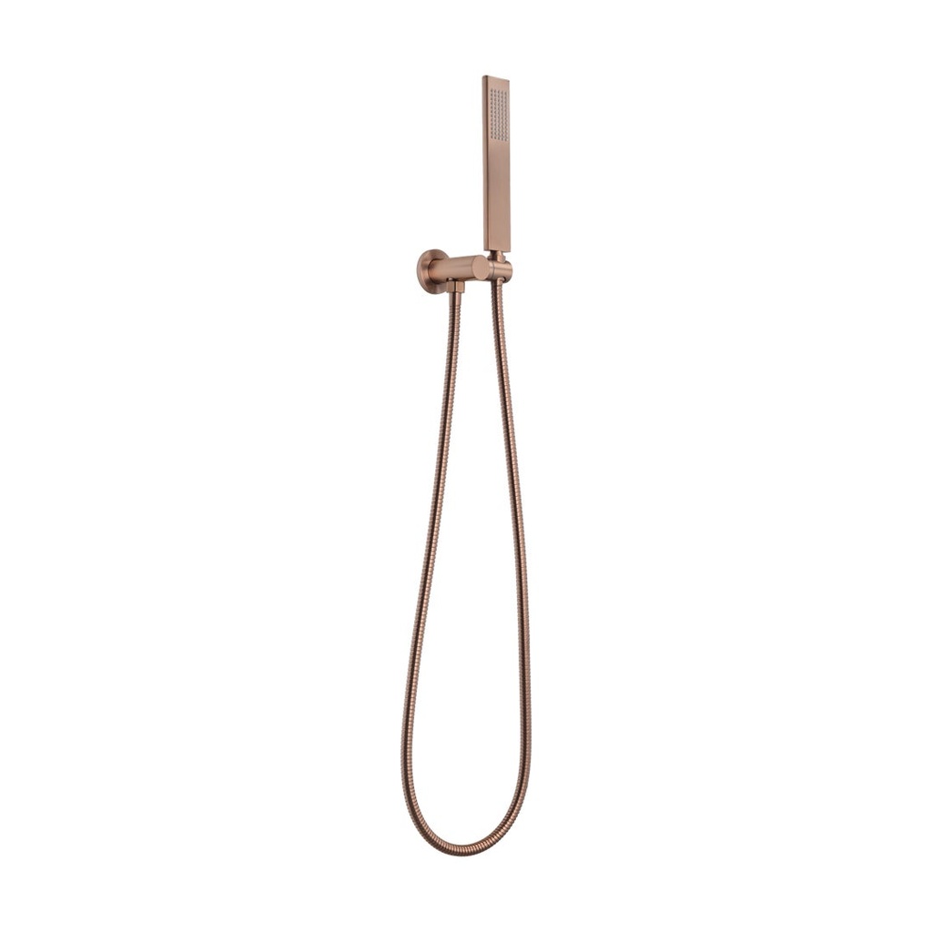 [18170] Rounded Rectangle Hand Shower Set - Brushed Copper
