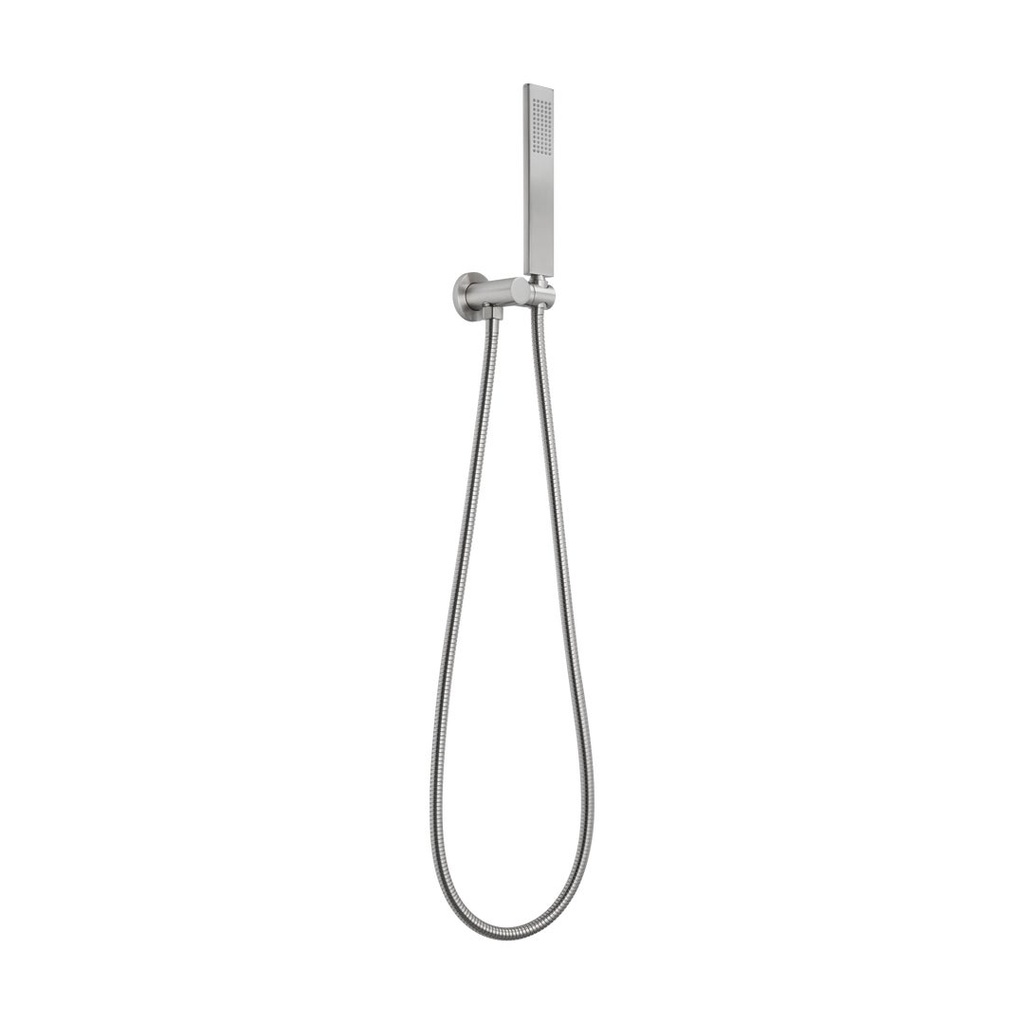 [18172] Rounded Rectangle Hand Shower Set - Brushed Nickel