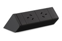 CMS Athena Rail 2 Black - Above Desk Power [2 Power]