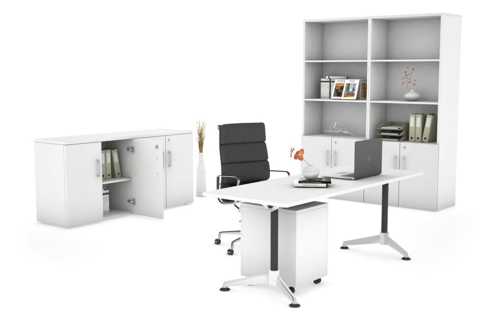 [BJ1607PT,NONE|933,0()] Executive Office Desk Blackjack [1600L x 700W]
