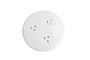 CMS Blinky In Desk Module with 10A 3-Pin Plug [White]
