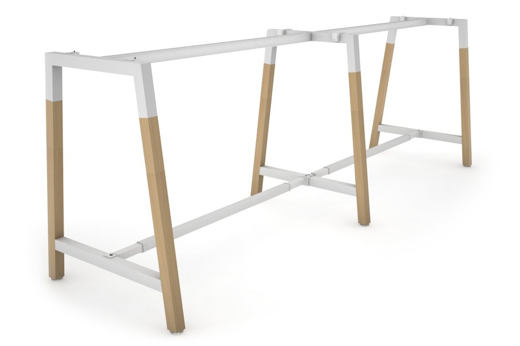[DBQW3012.W,NONE|1500,0()] Quadro Dry Bar Table Frame Wood A Legs Cross Beam [3000L x 1200W]