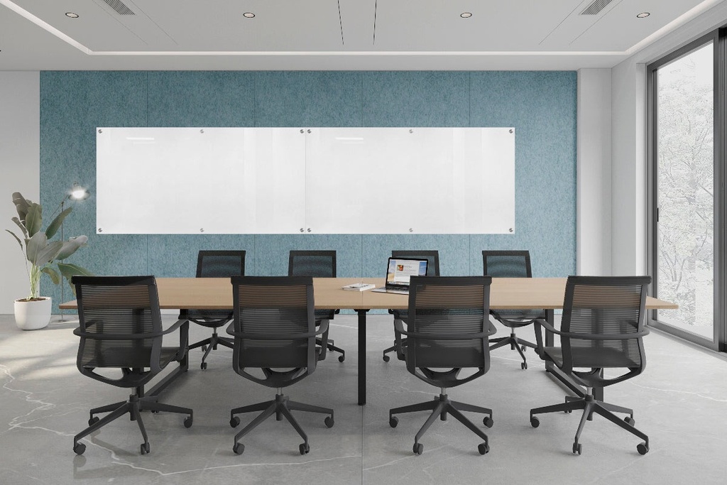 Acoustic Wall Cover with Integrated Glassboard [5000-6100W x 2800H]