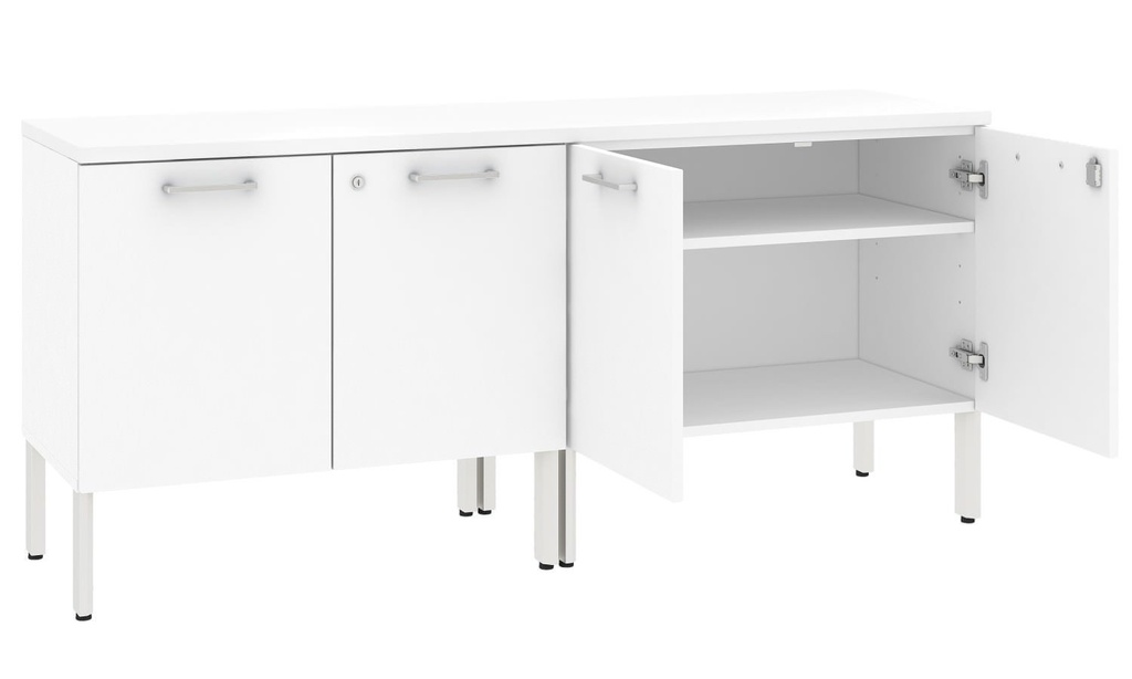 Executive Credenza Four Door Office Storage Cabinet Extra