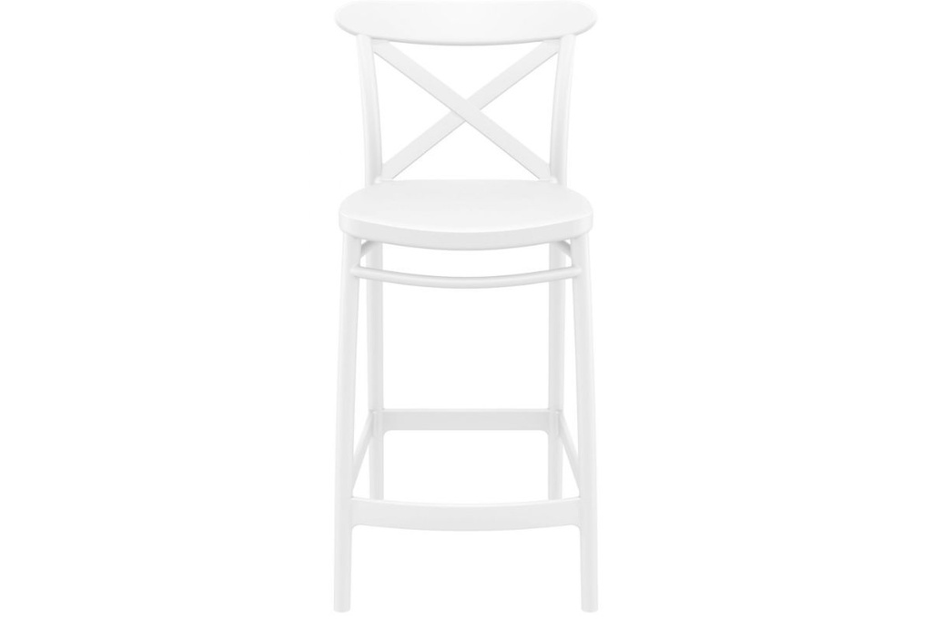 Hospitality Plus Cross Bar Stool - 650mm Seat Height [960H x 450W]