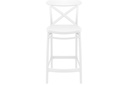 Hospitality Plus Cross Bar Stool - 650mm Seat Height [960H x 450W]