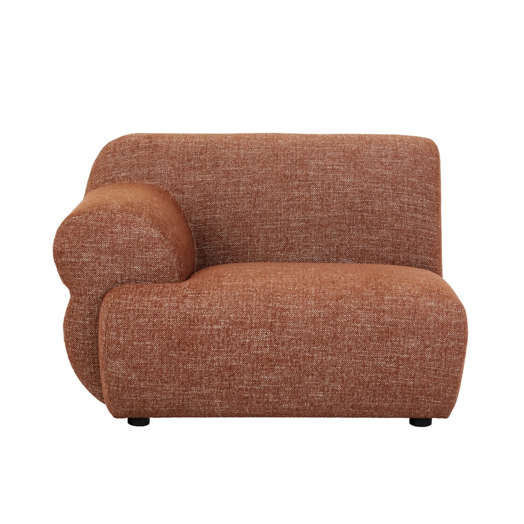 [JUNO-CLOUD-1-SEATER-LEFT-ARM-SOFA-BRICK-SOF-JUN-CLOUD1S-LFT-BRC] Juno Cloud 1 Seater Left Arm Sofa - Brick