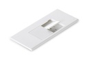 CMS Flip Surface Mount Box - White [2 Power]