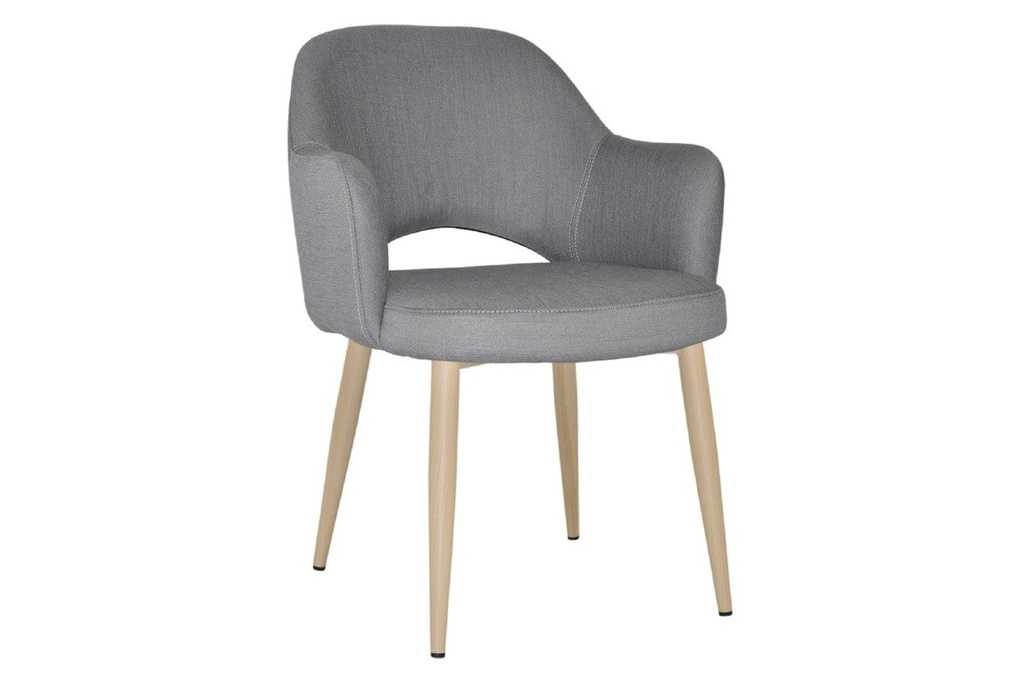 EZ Hospitality Cairo Indoor Armchair Metal Base - Birch 4 Leg