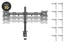 Pop Monitor Double Arm Black