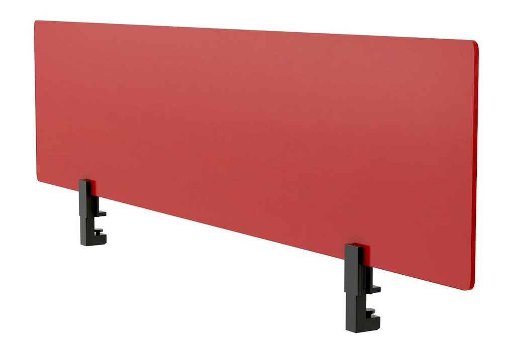 Lean Perspex Screen 400H x 800W - Black Bracket