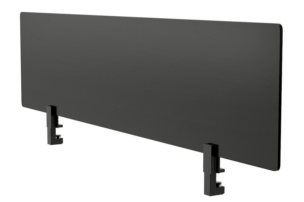 Lean Perspex Screen 400H x 1500W - Black Bracket