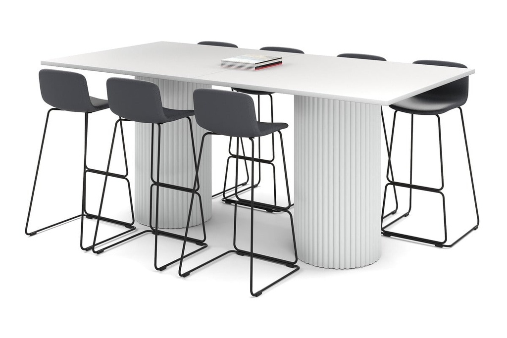 [NONE,BAOC2412.W.WT-V2|0,1988()] Baobab Circular Base Counter Rectangle Table [2400L x 1200W]