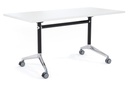 Flip Top / Folding Mobile Meeting Room Table Blackjack [1600L x 800W]