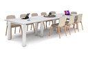 Quadro Cylinder Leg Modern Boardroom Rectangle Table [3600L x 1200W]