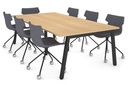 Quadro A Legs Modern Boardroom Table [2400L x 1200W]