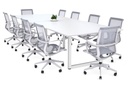 Quadro Loop Legs Modern Boardroom Table - Rounded Corners [3200L x 1100W with Rounded Corners]