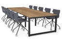 Quadro Loop Legs Modern Boardroom Table [3600L x 1200W]