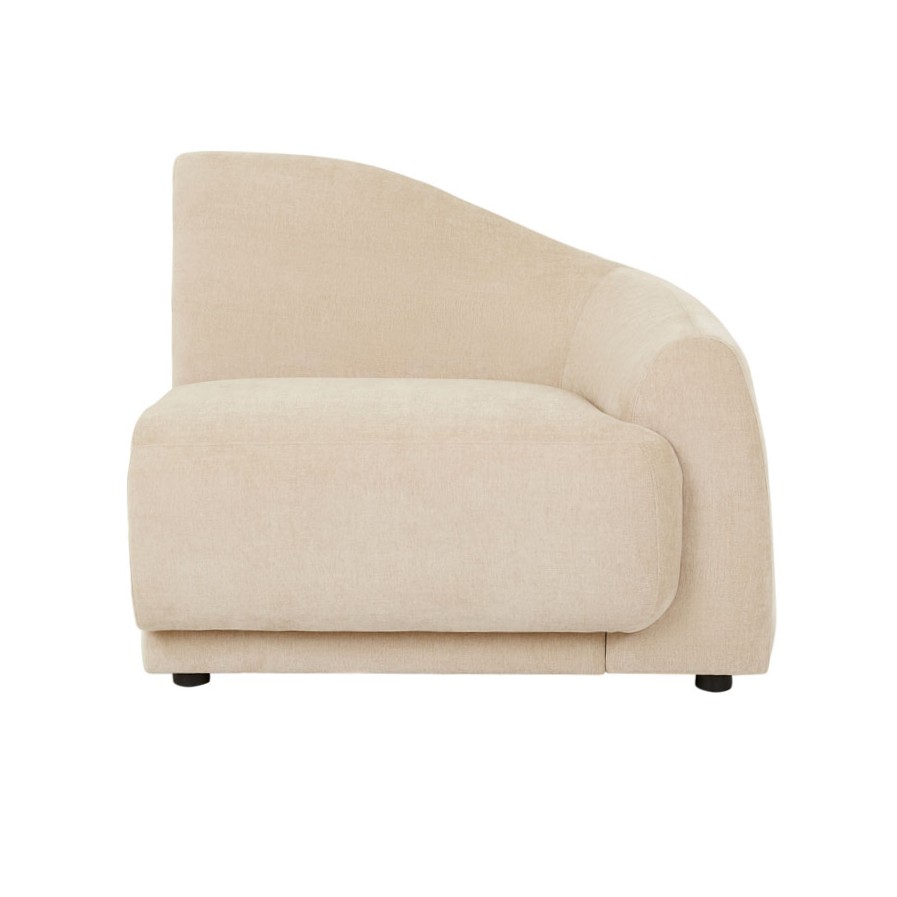 [JUNO-PEBBLE-1-SEATER-RIGHT-ARM-SOFA-SOFT-WHEAT-SOF-JUN-PEB1S-RIT-SFWH] Juno Pebble 1 Seater Right Arm Sofa - Soft Wheat