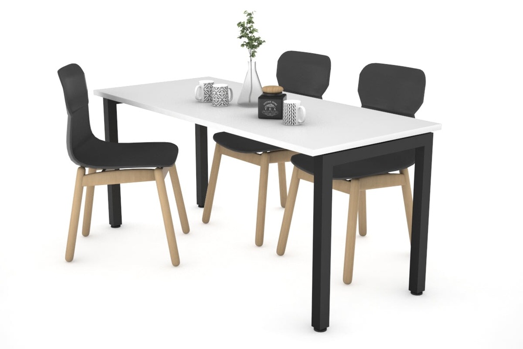 [NONE,DQDS1407.B.WT|0,421()] Quadro Square Legs Table [1400L x 700W]