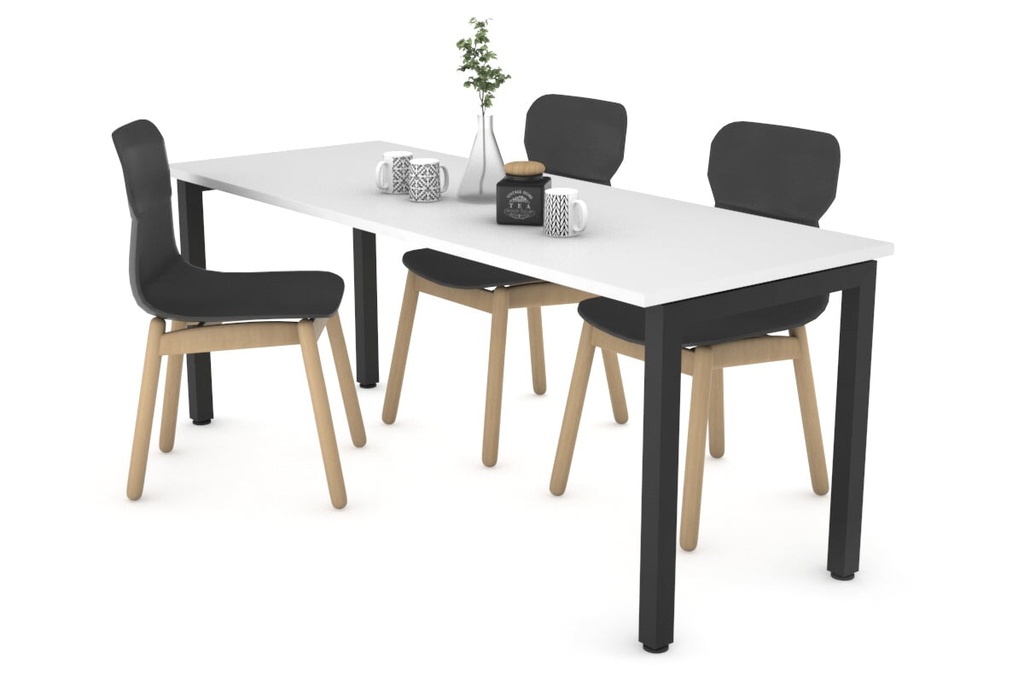 [NONE,DQDS1807.B.WT|0,452()] Quadro Square Legs Table [1800L x 700W]