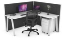 Horizon Quadro A Legs L-Shaped Corner Office Desk [1400L x 1450W]
