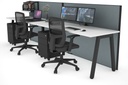 Horizon Quadro 2 Person Run A Legs Office Workstation [1200L x 700W]