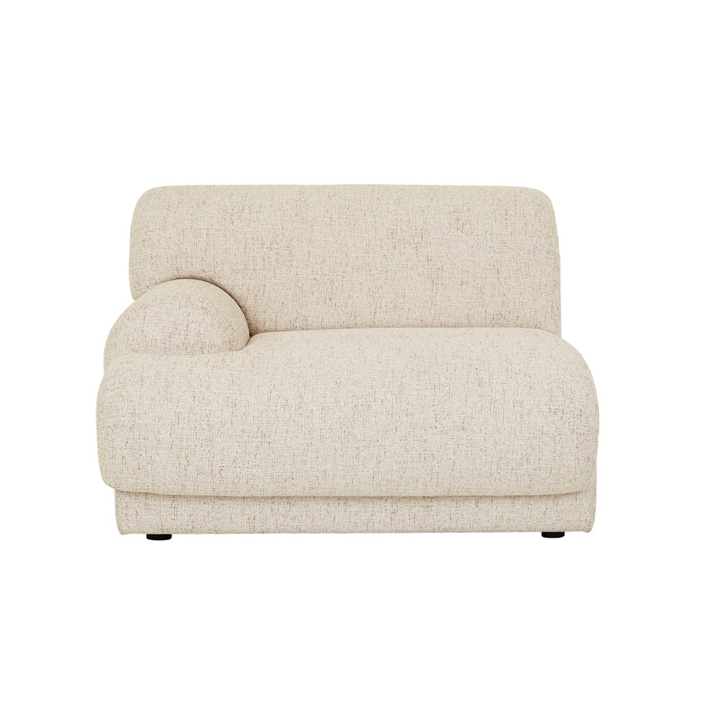 [JUNO-SIERRA-1-SEATER-LEFT-ARM-SOFA-WHITE-BARK-SOF-JUN-SIER1S-LFT-WHBRK] Juno Sierra 1 Seater Left Arm Sofa - White Bark