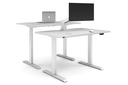 Just Right Height Adjustable 2 Person Bench Workstation [1200L x 800W with Cable Scallop]